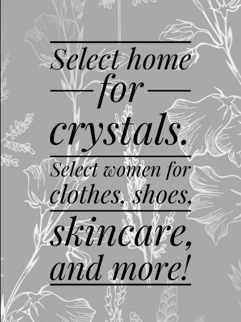 Welcome to my closet!